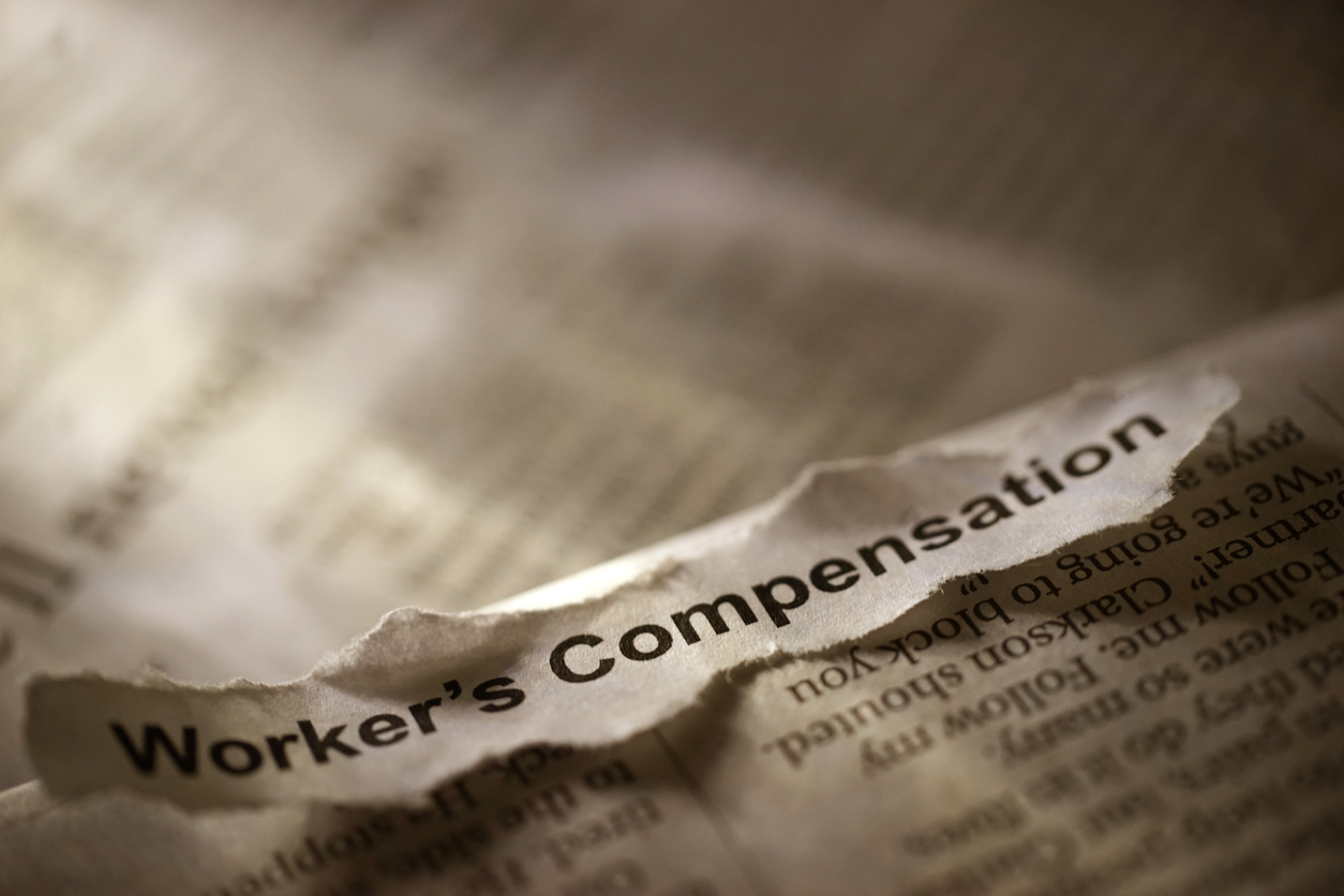 shot of word worker's compensation