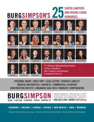 Burg Simpson Personal Injury Lawyers 25 Super Lawyers
