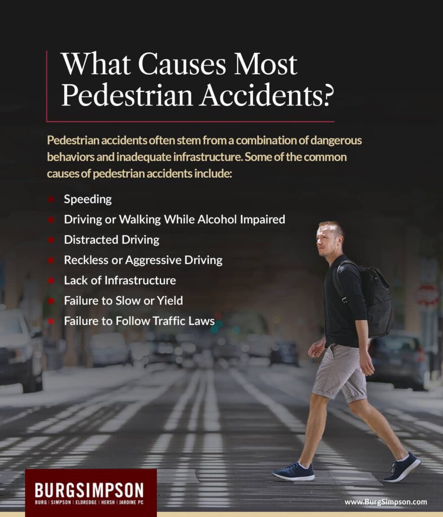 Pedestrian accident lawyers - What causes most pedestrian accidents? | Burg Simpson