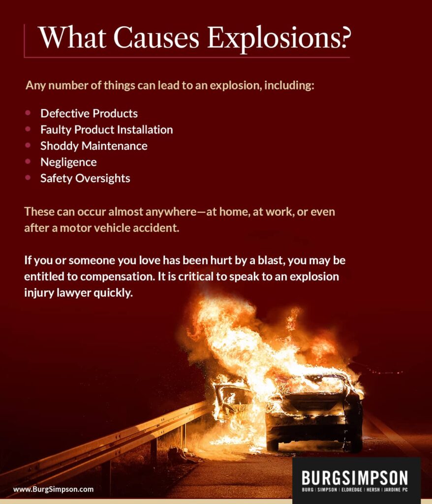 What causes explosions? | Burg Simpson