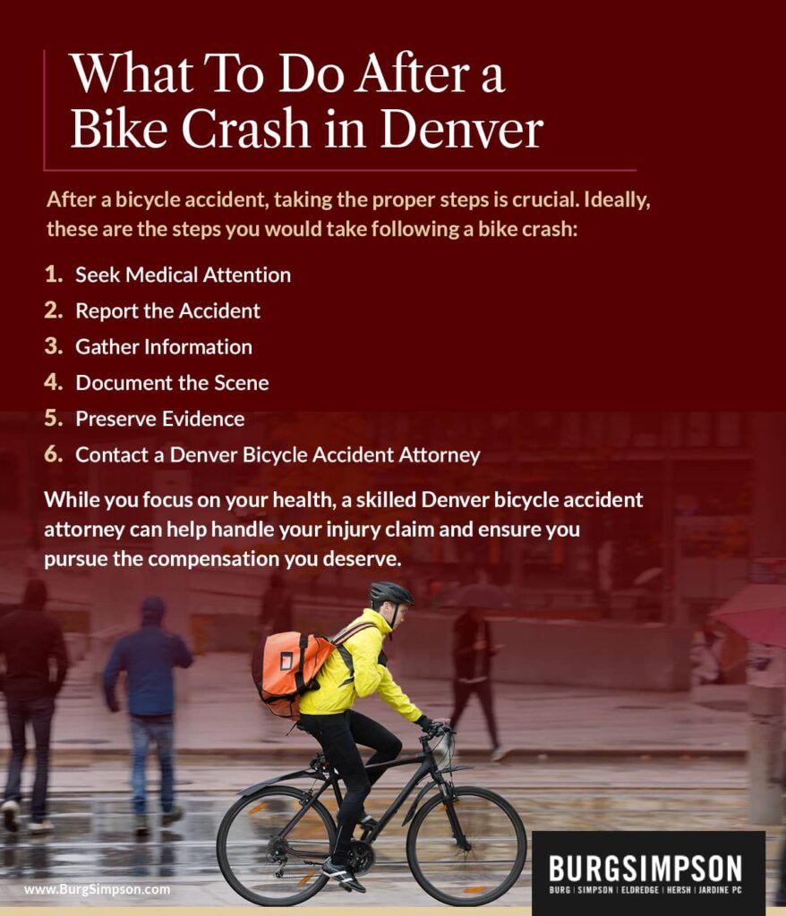 What to do after a bike crash in Denver | Burg Simpson