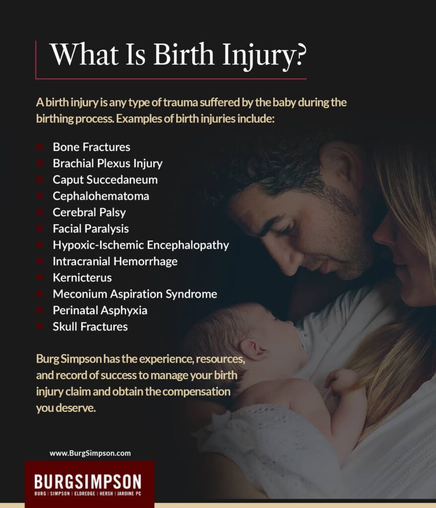 What Is Birth Injury? | Burg Simpson Law Firm