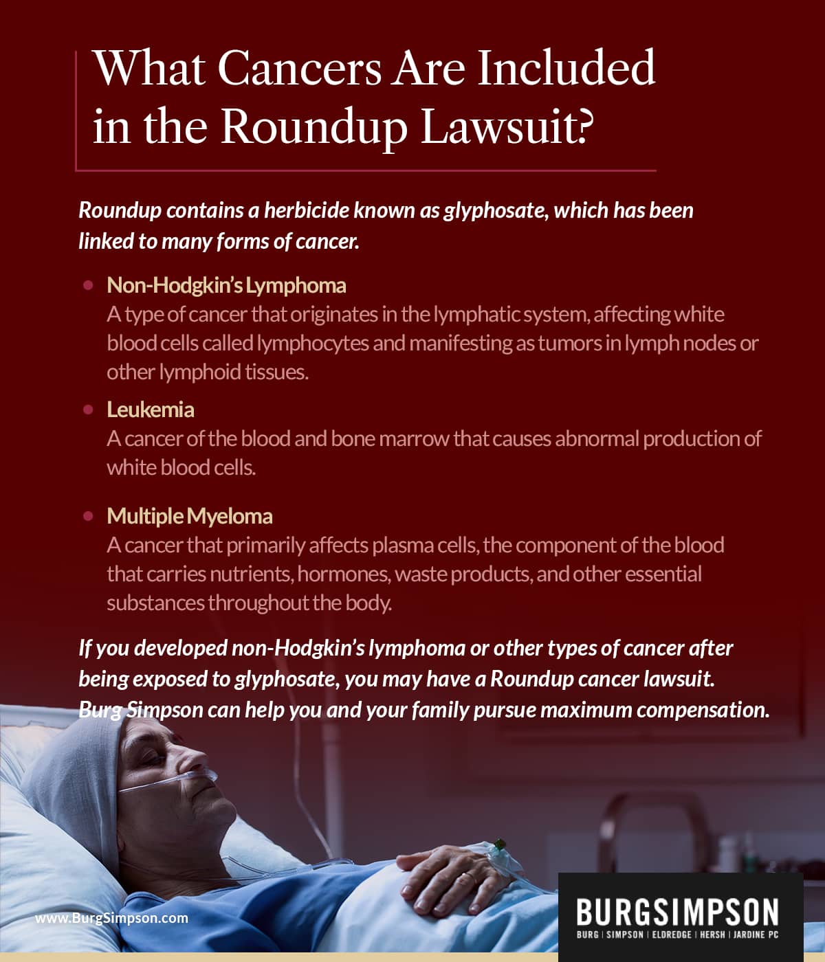 Roundup Cancer Lawsuit for Non-Hodgkin&rsquo;s Lymphoma &amp; More