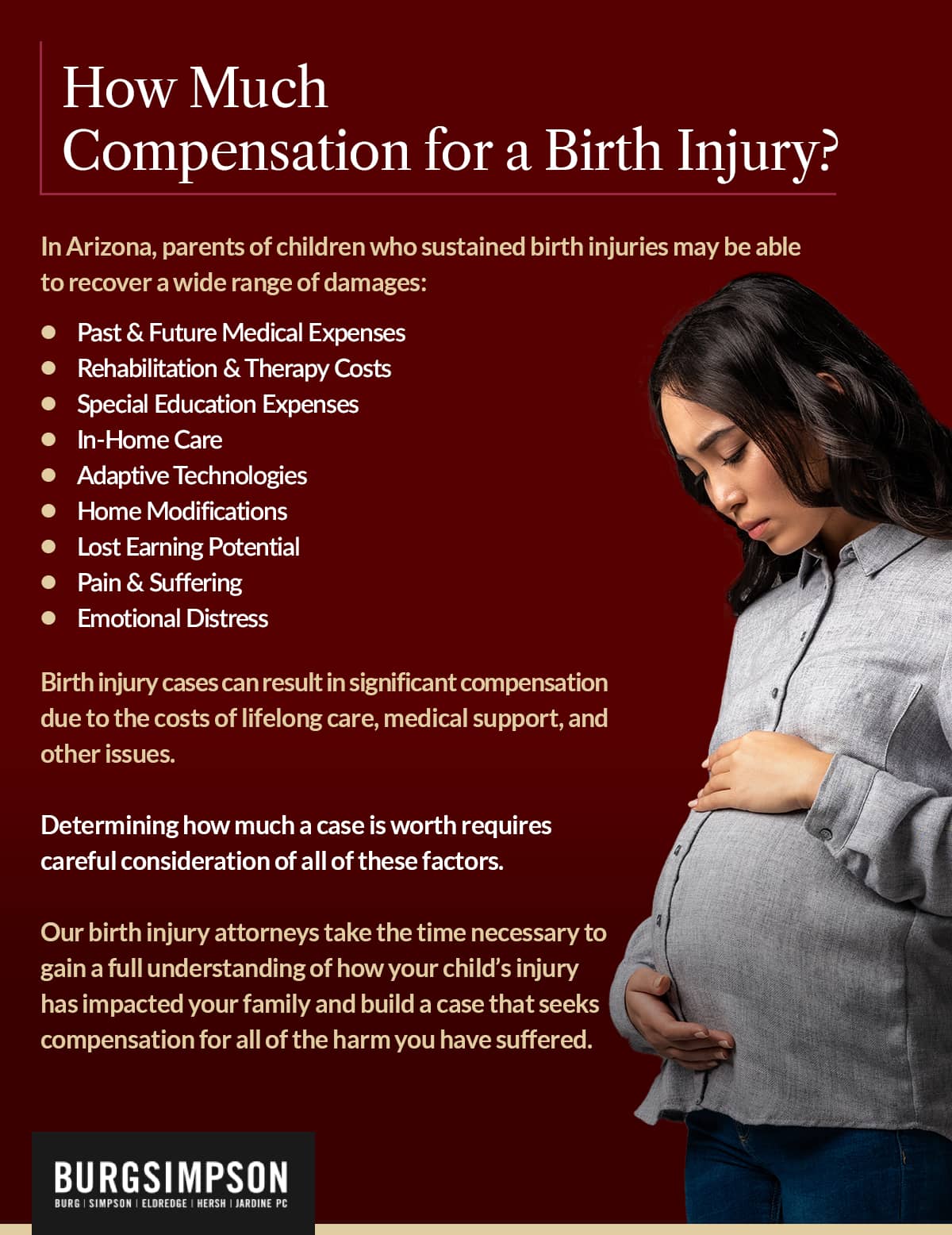 How much compensation for a birth injury? | Burg Simpson