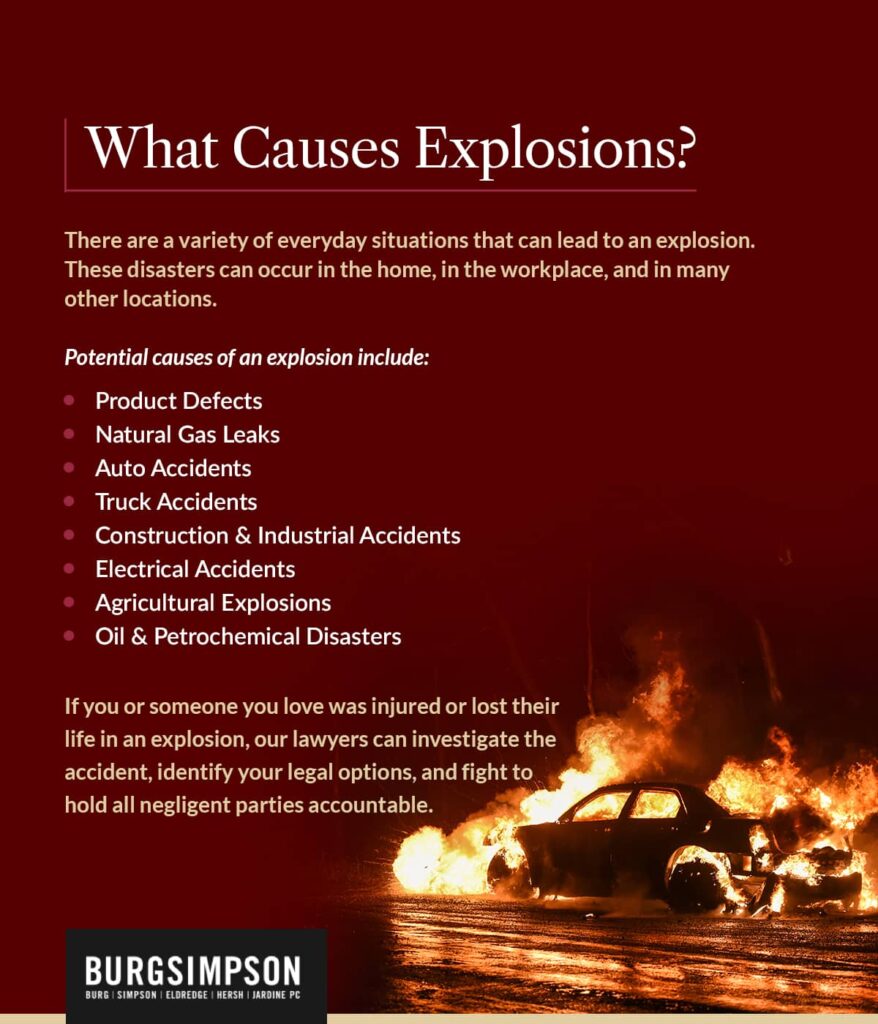What causes explosions? | Burg Simpson