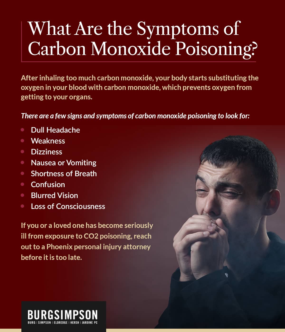 carbon monoxide poisoning cigarettes Infographic: Carbon Monoxide Poisoning Lawyers Phoenix